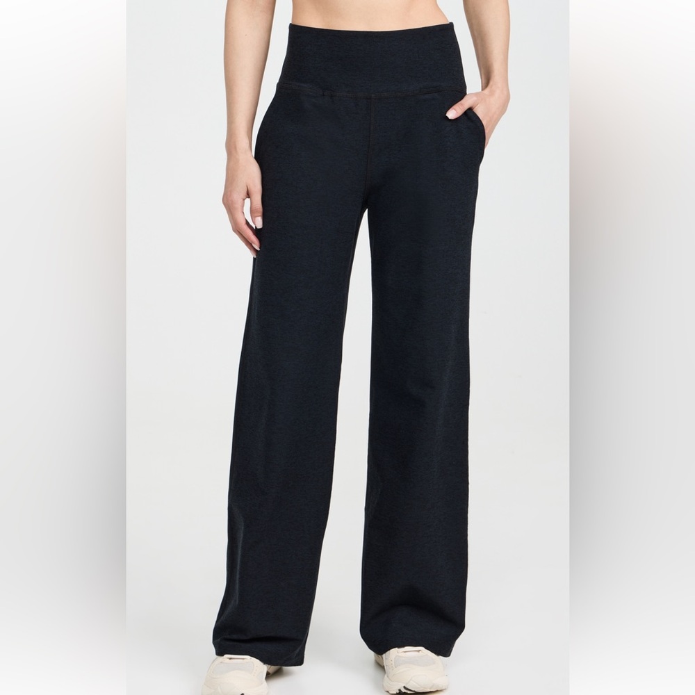 Beyond Yoga Spacedye Laid Black Pants
